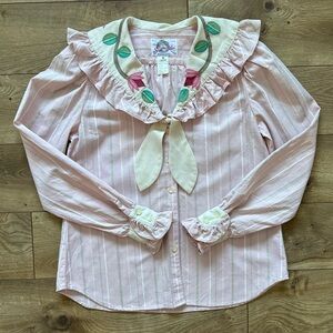 Vintage Salaminder 2-Piece Set | Size 8 | 80s Western/Rodeo Floral Appliqué